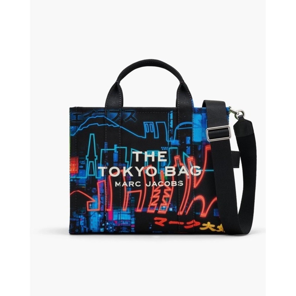 MARC JACOBS The Tokyo Bag Canvas‎ 2way Tote Medium black Limited Edition NWT